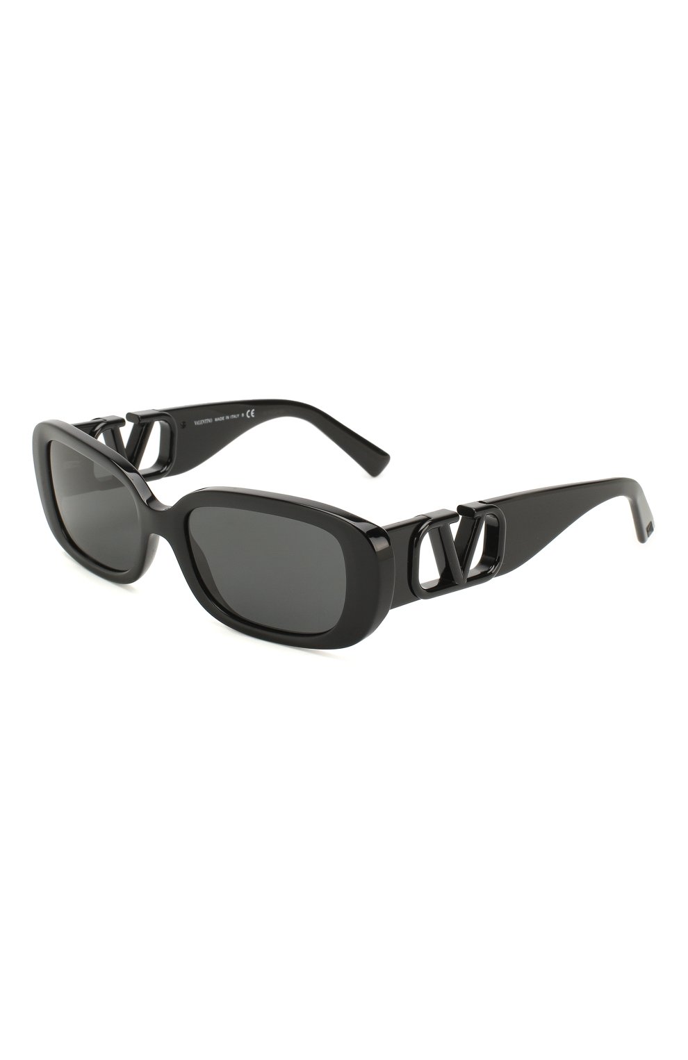 Женские солнцезащитные очки VALENTINO черного цвета, арт. 4067-500187 | Фото 1 (Тип очков: С/з; Оптика Гендер: оптика-женское; Очки форма: Прямоугольные)
