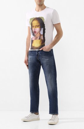 Мужские джинсы 2 MEN JEANS синего цвета по цене 21000 руб., арт. GIULIAN0/Y433M | Фото 2 Мужские джинсы 2 MEN JEANS синего цвета, арт. GIULIAN0/Y433M | Фото 2