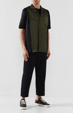 Мужская рубашка из вискозы DRIES VAN NOTEN зеленого цвета по цене 23900 руб., арт. 201-20709-9241 | Фото 2 Мужская рубашка из вискозы DRIES VAN NOTEN зеленого цвета, арт. 201-20709-9241 | Фото 2