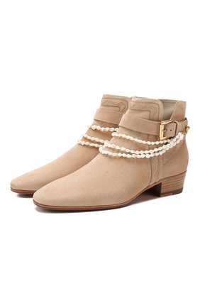 Женские замшевые ботинки SANTONI бежевого цвета по цене 73800 руб., арт. WTJT58533BJ2TLCHE50 | Фото 1 Женские замшевые ботинки SANTONI бежевого цвета, арт. WTJT58533BJ2TLCHE50 | Фото 1