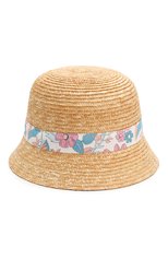Детская шляпа CHLOÉ бежевого цвета, арт. C01037 | Фото 2 (Материал: Растительное волокно)