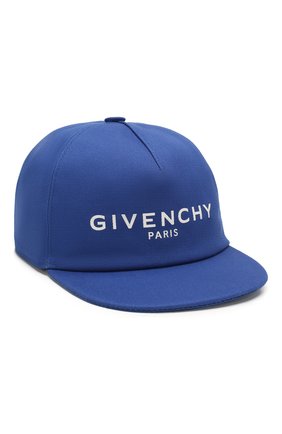 Детская хлопковая бейсболка GIVENCHY синего цвета по цене 22000 руб., арт. H21031 | Фото 1 Детская хлопковая бейсболка GIVENCHY синего цвета, арт. H21031 | Фото 1 (Материал: Хлопок, Текстиль)