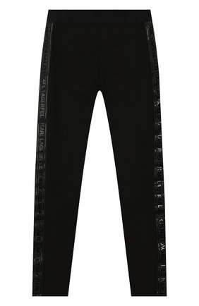 Детские брюки KARL LAGERFELD KIDS черного цвета по цене 8410 руб., арт. Z14124 | Фото 1 Детские брюки KARL LAGERFELD KIDS черного цвета, арт. Z14124 | Фото 1