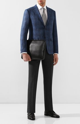 Мужская кожаная папка для документов CANALI черного цвета по цене 41650 руб., арт. P325246/NA00053 | Фото 2 Мужская кожаная папка для документов CANALI черного цвета, арт. P325246/NA00053 | Фото 2 (Материал: Натуральная кожа; Размер: large)
