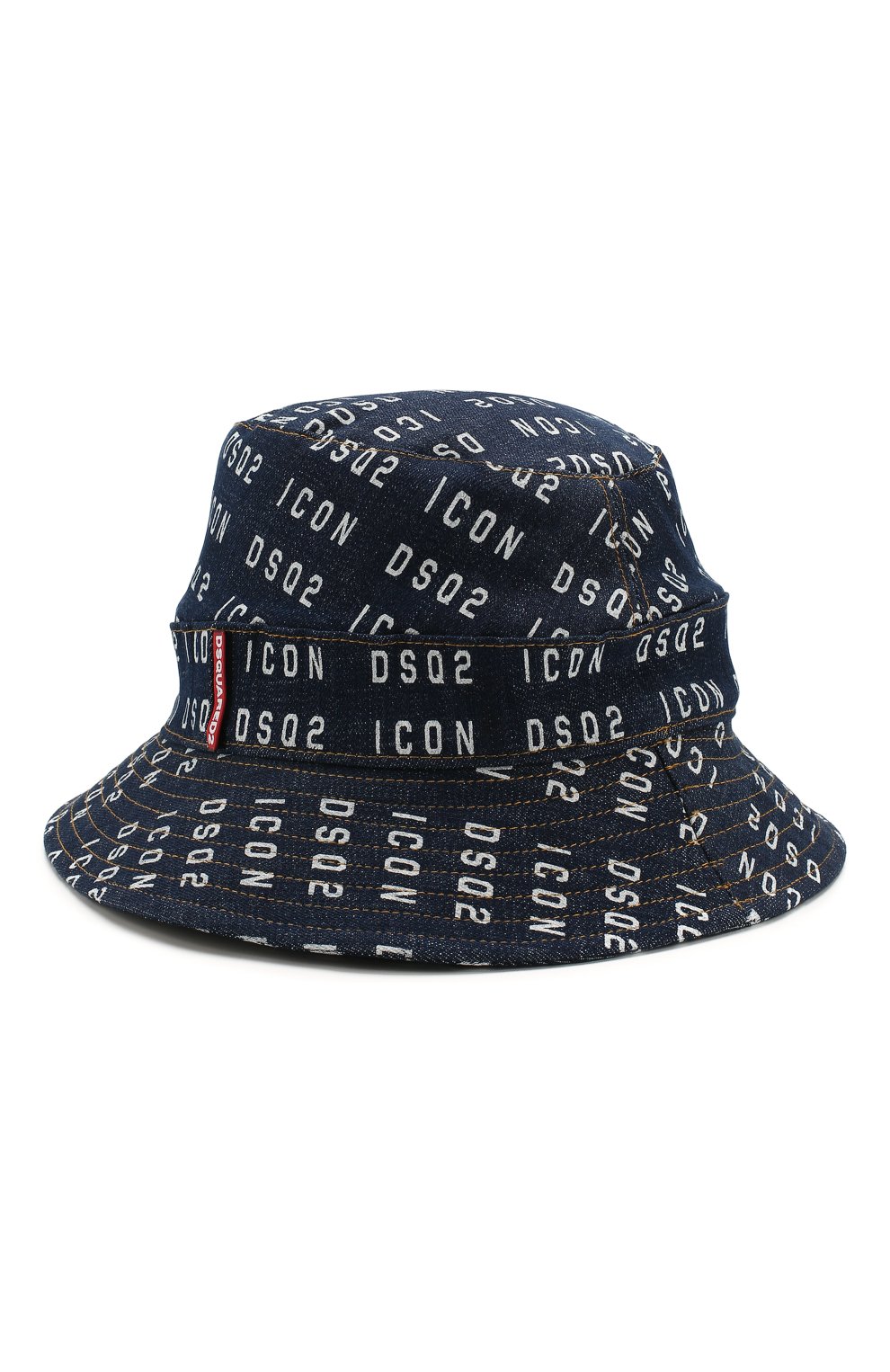 Мужская хлопковая панама DSQUARED2 синего цвета по цене 26500 руб., арт. HAM0021 10102910 | Фото 2 Мужская хлопковая панама DSQUARED2 синего цвета, арт. HAM0021 10102910 | Фото 2
