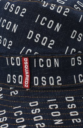 Мужская хлопковая панама DSQUARED2 синего цвета по цене 26500 руб., арт. HAM0021 10102910 | Фото 3 Мужская хлопковая панама DSQUARED2 синего цвета, арт. HAM0021 10102910 | Фото 3