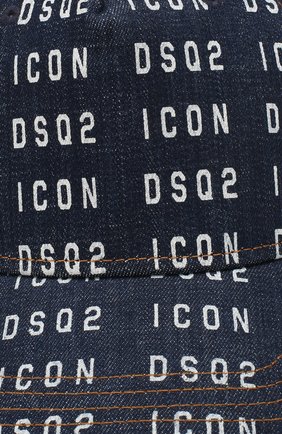 Мужской хлопковая бейсболка DSQUARED2 синего цвета по цене 13900 руб., арт. BCM0327 10102910 | Фото 3 Мужской хлопковая бейсболка DSQUARED2 синего цвета, арт. BCM0327 10102910 | Фото 3