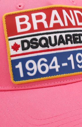 Мужской хлопковая бейсболка DSQUARED2 розового цвета по цене 13000 руб., арт. BCM0307 05C00001 | Фото 3 Мужской хлопковая бейсболка DSQUARED2 розового цвета, арт. BCM0307 05C00001 | Фото 3