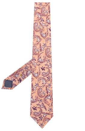 Мужской льняной галстук ETON розового цвета, арт. A000 32268 | Фото 2 (Материал: Текстиль, Лен; Принт: С принтом)