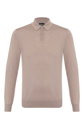 Мужское кашемировое поло GIORGIO ARMANI бежевого цвета по цене 85300 руб., арт. 3HSFA1/SMB7Z | Фото 1 Мужское кашемировое поло GIORGIO ARMANI бежевого цвета, арт. 3HSFA1/SMB7Z | Фото 1