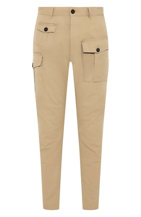 Мужской хлопковые брюки DSQUARED2 бежевого цвета по цене 46950 руб., арт. S74KB0382/S41794 | Фото 1 Мужской хлопковые брюки DSQUARED2 бежевого цвета, арт. S74KB0382/S41794 | Фото 1