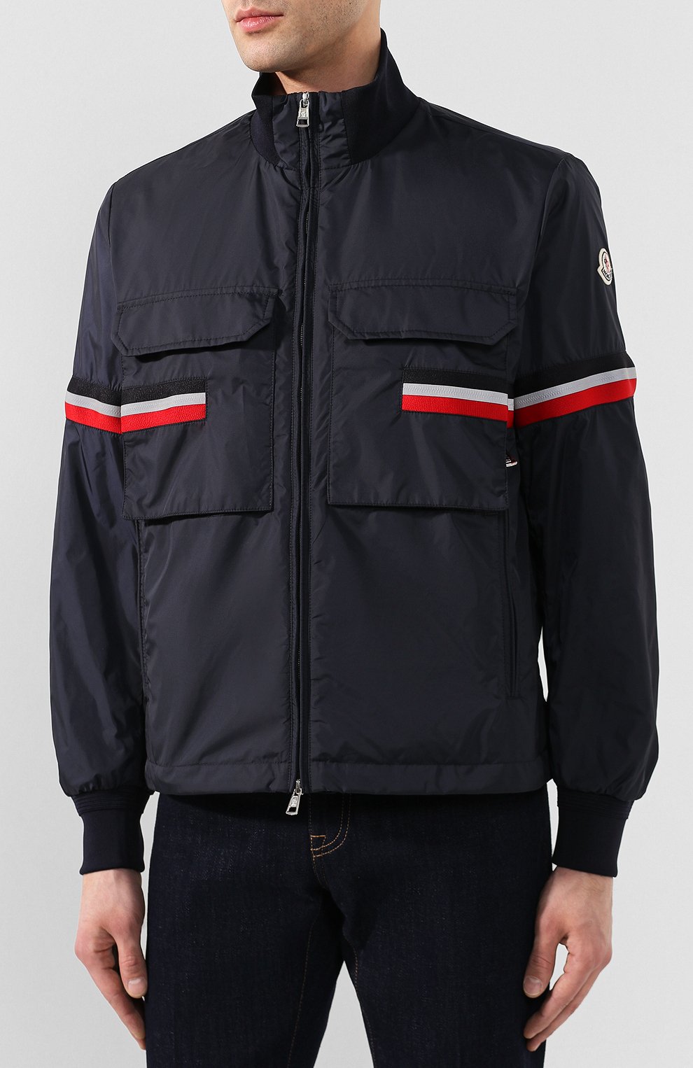 Мужская темно-синяя куртка seine MONCLER — купить за 56600 руб. в ...
