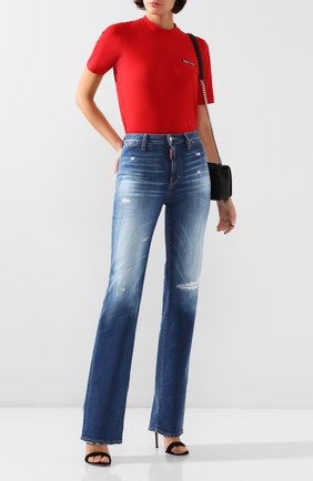 Женские джинсы DSQUARED2 синего цвета по цене 41750 руб., арт. S75LB0314/S30663 | Фото 2 Женские джинсы DSQUARED2 синего цвета, арт. S75LB0314/S30663 | Фото 2
