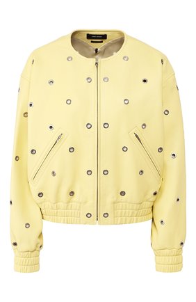 Женский кожаный бомбер ISABEL MARANT желтого цвета по цене 237500 руб., арт. VE1289-20P003I/QUENTY | Фото 1 Женский кожаный бомбер ISABEL MARANT желтого цвета, арт. VE1289-20P003I/QUENTY | Фото 1
