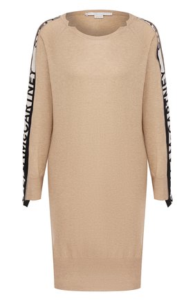 Женское шерстяное платье STELLA MCCARTNEY бежевого цвета по цене 104000 руб., арт. 600361/S2152 | Фото 1 Женское шерстяное платье STELLA MCCARTNEY бежевого цвета, арт. 600361/S2152 | Фото 1 (Длина Ж (юбки, платья, шорты): Мини; Рукава: Длинные; Материал внешний: Шерсть; Кросс-КТ: Трикотаж; Случай: Повседневный; Статус проверки: Проверена категория; Женское Кросс-КТ: Платье-одежда)