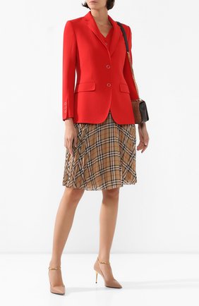 Женский шерстяной жакет BURBERRY красного цвета по цене 138000 руб., арт. 8024776 | Фото 2 Женский шерстяной жакет BURBERRY красного цвета, арт. 8024776 | Фото 2