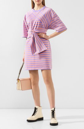 Женское хлопковое платье MARC JACOBS (THE) сиреневого цвета по цене 31400 руб., арт. C5000002 | Фото 2 Женское хлопковое платье MARC JACOBS (THE) сиреневого цвета, арт. C5000002 | Фото 2