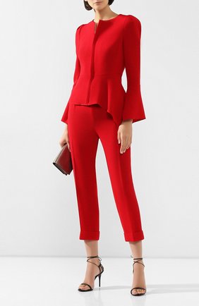 Женский шерстяной жакет ROLAND MOURET красного цвета по цене 99800 руб., арт. PS20/S0876/F4044 | Фото 2 Женский шерстяной жакет ROLAND MOURET красного цвета, арт. PS20/S0876/F4044 | Фото 2