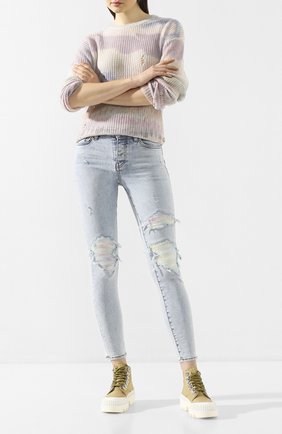 Женские джинсы AMIRI голубого цвета по цене 94750 руб., арт. Y0W01411SD | Фото 2 Женские джинсы AMIRI голубого цвета, арт. Y0W01411SD | Фото 2
