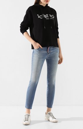 Женские джинсы DSQUARED2 синего цвета по цене 37500 руб., арт. S75LB0324/S30662 | Фото 2 Женские джинсы DSQUARED2 синего цвета, арт. S75LB0324/S30662 | Фото 2