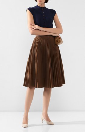 Женская замшевые туфли GIORGIO ARMANI бежевого цвета по цене 47400 руб., арт. X1E718/XC067 | Фото 2 Женская замшевые туфли GIORGIO ARMANI бежевого цвета, арт. X1E718/XC067 | Фото 2