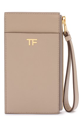 Женский кожаный футляр для кредитных карт TOM FORD бежевого цвета по цене 45350 руб., арт. S0336T-LG0005 | Фото 1 Женский кожаный футляр для кредитных карт TOM FORD бежевого цвета, арт. S0336T-LG0005 | Фото 1