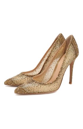 Женская туфли rania 105 GIANVITO ROSSI золотого цвета по цене 163000 руб., арт. G20130.15RIC.CGAMEKM | Фото 1 Женская туфли rania 105 GIANVITO ROSSI золотого цвета, арт. G20130.15RIC.CGAMEKM | Фото 1