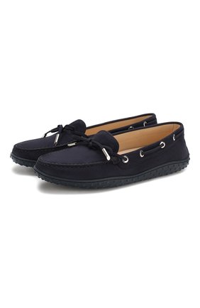 Женские замшевые мокасины TOD’S синего цвета по цене 29950 руб., арт. XXW29C0503006S | Фото 1 Женские замшевые мокасины TOD’S синего цвета, арт. XXW29C0503006S | Фото 1