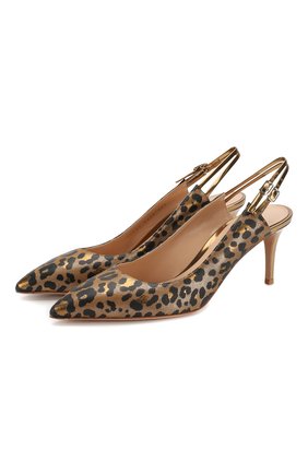 Женская кожаные туфли GIANVITO ROSSI леопардового цвета по цене 55300 руб., арт. G95153.70RIC.CDMGLPM | Фото 1 Женская кожаные туфли GIANVITO ROSSI леопардового цвета, арт. G95153.70RIC.CDMGLPM | Фото 1