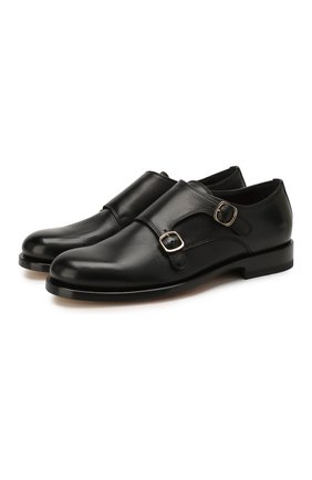 Женские кожаные монки SANTONI черного цвета по цене 43800 руб., арт. WUKM58591BA3SLGAN01 | Фото 1 Женские кожаные монки SANTONI черного цвета, арт. WUKM58591BA3SLGAN01 | Фото 1