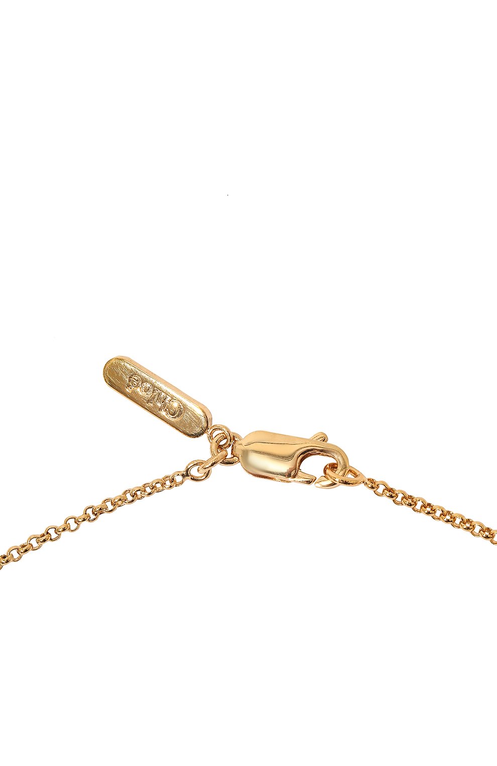 Женская подвеска на цепочке alphabet o CHLOÉ золотого цвета, арт. CHC20SF020CB7 | Фото 4 (Материал: Металл)