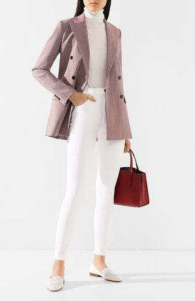 Женские кожаные лоферы SANTONI белого цвета по цене 37550 руб., арт. WUJL58507HI1TMHPI50 | Фото 2 Женские кожаные лоферы SANTONI белого цвета, арт. WUJL58507HI1TMHPI50 | Фото 2