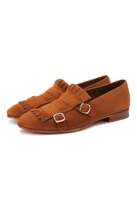 Женские замшевые лоферы summer walk SANTONI коричневого цвета по цене 39400 руб., арт. WUSM57622BI3SLCPC85 | Фото 1 Женские замшевые лоферы summer walk SANTONI коричневого цвета, арт. WUSM57622BI3SLCPC85 | Фото 1