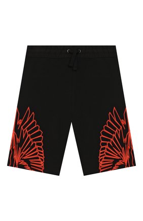 Детские хлопковые шорты MARCELO BURLON KIDS OF MILAN черного цвета по цене 11300 руб., арт. 20E/B/MB/3206/0020/2-6Y | Фото 1 Детские хлопковые шорты MARCELO BURLON KIDS OF MILAN черного цвета, арт. 20E/B/MB/3206/0020/2-6Y | Фото 1