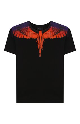 Детская хлопковая футболка MARCELO BURLON KIDS OF MILAN черного цвета по цене 8365 руб., арт. 20E/B/MB/1107/0010/2-6Y | Фото 1 Детская хлопковая футболка MARCELO BURLON KIDS OF MILAN черного цвета, арт. 20E/B/MB/1107/0010/2-6Y | Фото 1