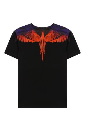 Детская хлопковая футболка MARCELO BURLON KIDS OF MILAN черного цвета по цене 8365 руб., арт. 20E/B/MB/1107/0010/2-6Y | Фото 2 Детская хлопковая футболка MARCELO BURLON KIDS OF MILAN черного цвета, арт. 20E/B/MB/1107/0010/2-6Y | Фото 2