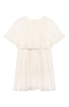 Детское платье CHLOÉ белого цвета по цене 32250 руб., арт. C12765 | Фото 2 Детское платье CHLOÉ белого цвета, арт. C12765 | Фото 2 (Материал подклада: Вискоза; Рукава: Короткие; Материал внешний: Синтетический материал; Девочки Кросс-КТ: Платье-одежда; Случай: Повседневный; Ростовка одежда: 10 - 11 лет | 140 - 146см, 12 лет | 152 см, 13 - 15 лет | 158 см, 4 года | 104 см, 8 лет | 128 см)