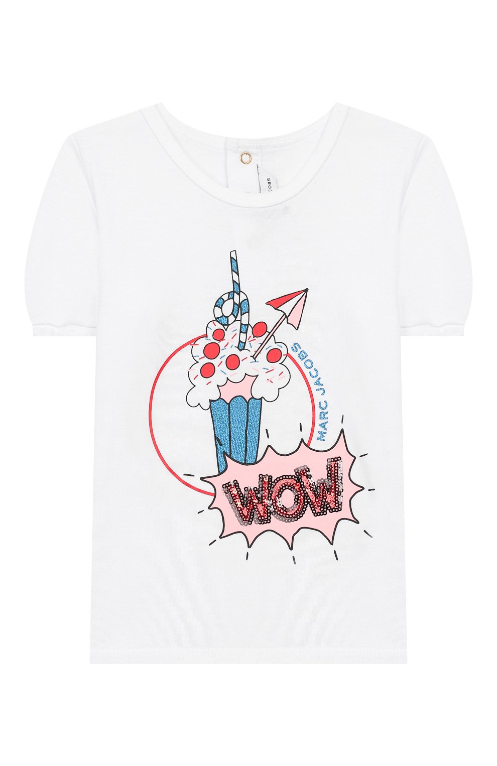 Детский футболка MARC JACOBS (THE) белого цвета, арт. W05272 | Фото 1