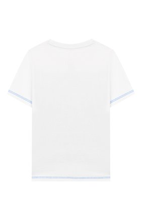Детская хлопковая футболка MARC JACOBS (THE) белого цвета по цене 5220 руб., арт. W25416 | Фото 2 Детская хлопковая футболка MARC JACOBS (THE) белого цвета, арт. W25416 | Фото 2