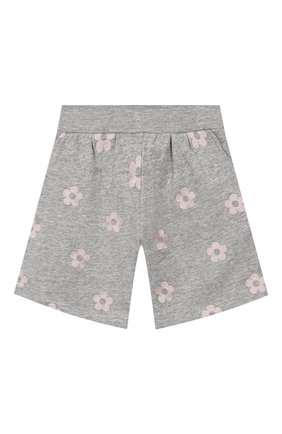 Детские хлопковые шорты MARC JACOBS (THE) серого цвета по цене 9000 руб., арт. W14233 | Фото 1 Детские хлопковые шорты MARC JACOBS (THE) серого цвета, арт. W14233 | Фото 1