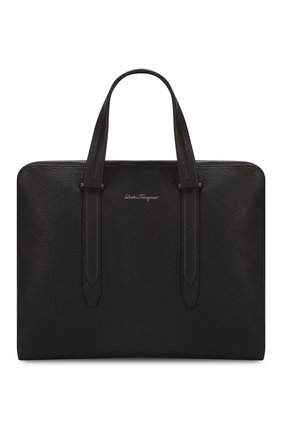 Мужская кожаная сумка для ноутбука SALVATORE FERRAGAMO черного цвета по цене 85785 руб., арт. Z-0670365 | Фото 1 Мужская кожаная сумка для ноутбука SALVATORE FERRAGAMO черного цвета, арт. Z-0670365 | Фото 1