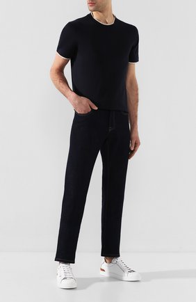 Мужские кожаные кеды ERMENEGILDO ZEGNA белого цвета по цене 55450 руб., арт. A4473X-LHNAT | Фото 2 Мужские кожаные кеды ERMENEGILDO ZEGNA белого цвета, арт. A4473X-LHNAT | Фото 2
