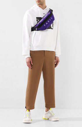 Мужская текстильная поясная сумка KENZO фиолетового цвета по цене 11950 руб., арт. F855SF212F24 | Фото 2 Мужская текстильная поясная сумка KENZO фиолетового цвета, арт. F855SF212F24 | Фото 2