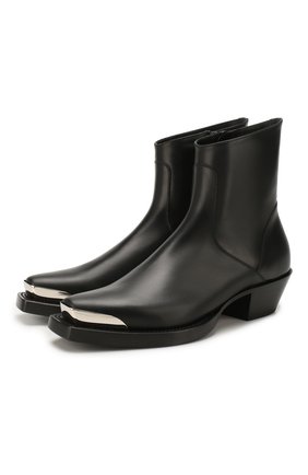 Мужские кожаные сапоги VETEMENTS черного цвета по цене 119000 руб., арт. SS20B0017 2408/M | Фото 1 Мужские кожаные сапоги VETEMENTS черного цвета, арт. SS20B0017 2408/M | Фото 1