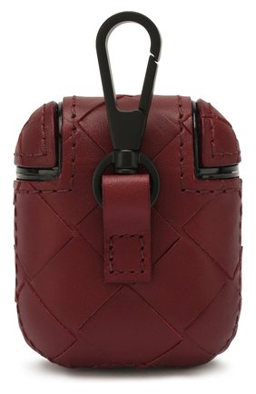 Мужской кожаный чехол для airpods BOTTEGA VENETA бордового цвета по цене 32150 руб., арт. 610263/VCPQ0 | Фото 2 Мужской кожаный чехол для airpods BOTTEGA VENETA бордового цвета, арт. 610263/VCPQ0 | Фото 2