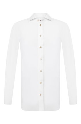 Мужская сорочка KITON белого цвета по цене 87650 руб., арт. UCIH0720901 | Фото 1 Мужская сорочка KITON белого цвета, арт. UCIH0720901 | Фото 1 (Длина (для топов): Стандартные; Материал внешний: Лиоцелл, Растительное волокно; Рукава: Длинные; Мужское Кросс-КТ: Сорочка-одежда; Случай: Формальный; Принт: Однотонные; Манжеты: На пуговицах; Воротник: Акула; Региональные ограничения белый список (Axapta Mercury): RU)