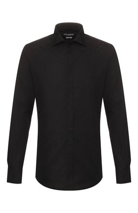 Мужская хлопковая сорочка DOLCE & GABBANA черного цвета по цене 37500 руб., арт. G5GB5T/FJ5GE | Фото 1 Мужская хлопковая сорочка DOLCE & GABBANA черного цвета, арт. G5GB5T/FJ5GE | Фото 1