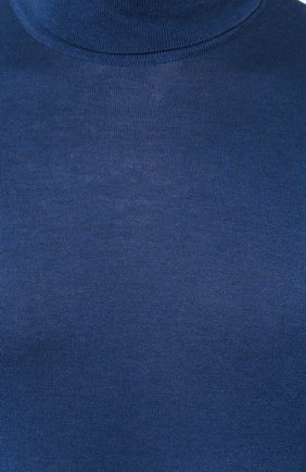 Мужской хлопковая водолазка JOHN SMEDLEY синего цвета, арт. HAWLEY | Фото 5 (Рукава: Длинные; Принт: Без принта; Длина (для топов): Стандартные; Материал внешний: Хлопок; Мужское Кросс-КТ: Водолазка-одежда)