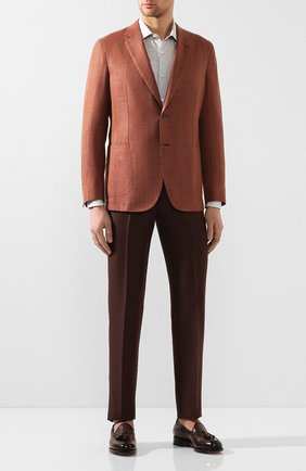 Мужская льняная рубашка ERMENEGILDO ZEGNA серого цвета по цене 23200 руб., арт. UUX38/SRF5 | Фото 2 Мужская льняная рубашка ERMENEGILDO ZEGNA серого цвета, арт. UUX38/SRF5 | Фото 2