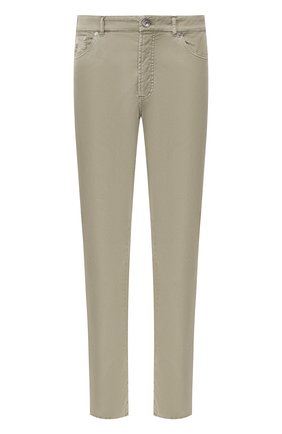 Мужской хлопковые брюки BRUNELLO CUCINELLI хаки цвета по цене 32800 руб., арт. M289RT1070 | Фото 1 Мужской хлопковые брюки BRUNELLO CUCINELLI хаки цвета, арт. M289RT1070 | Фото 1
